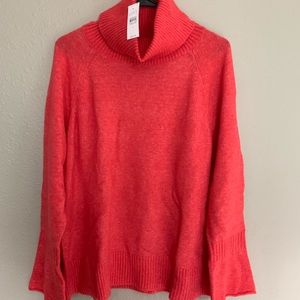 NWT Loft Bell-Sleeve Turtleneck Sweater
